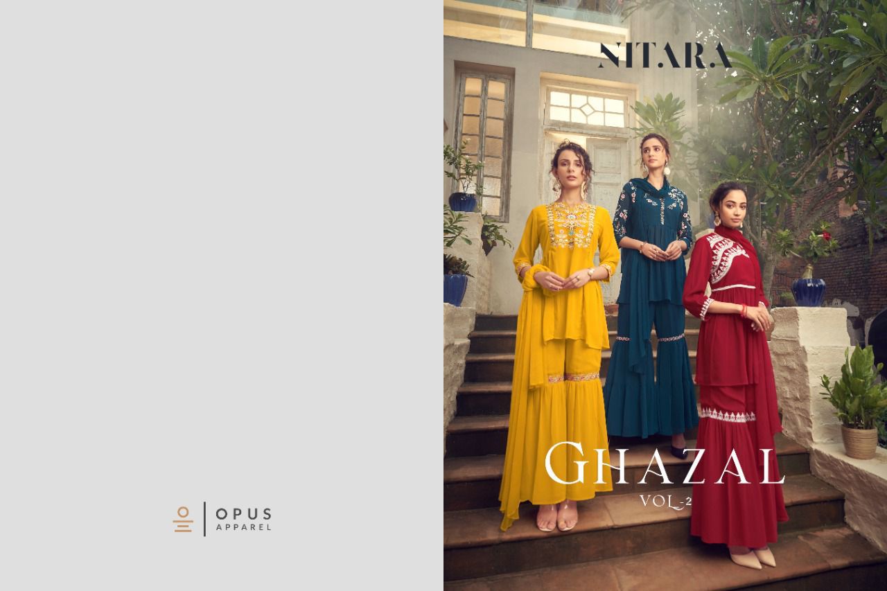 NITARA Ghazal 2 Fancy Stylish Designer Festive Wear Heavy Readymade Salwar Suit Collection